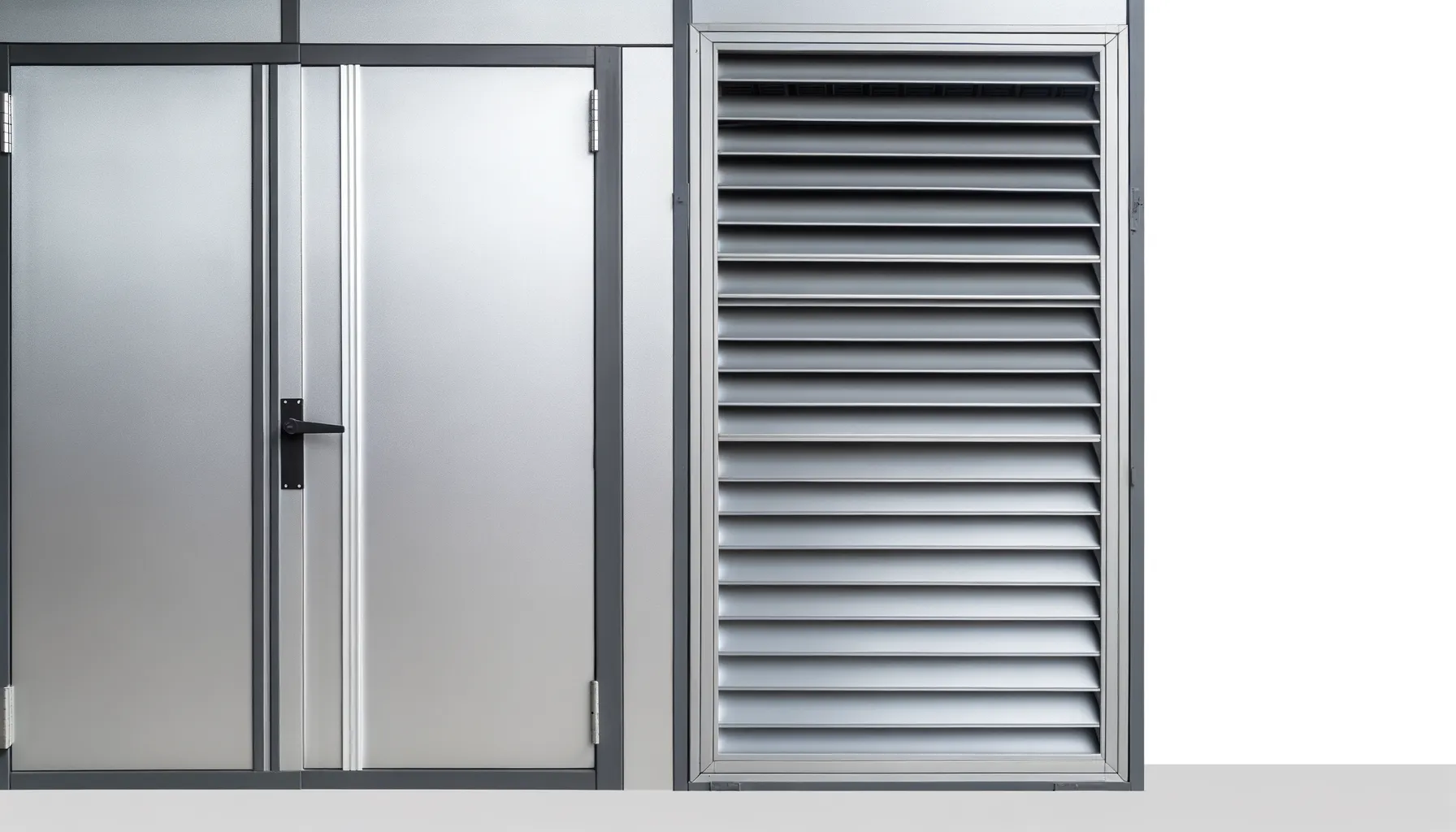 aluminium louvred doors - professional louvred doors available in Salford from UK manufacturers